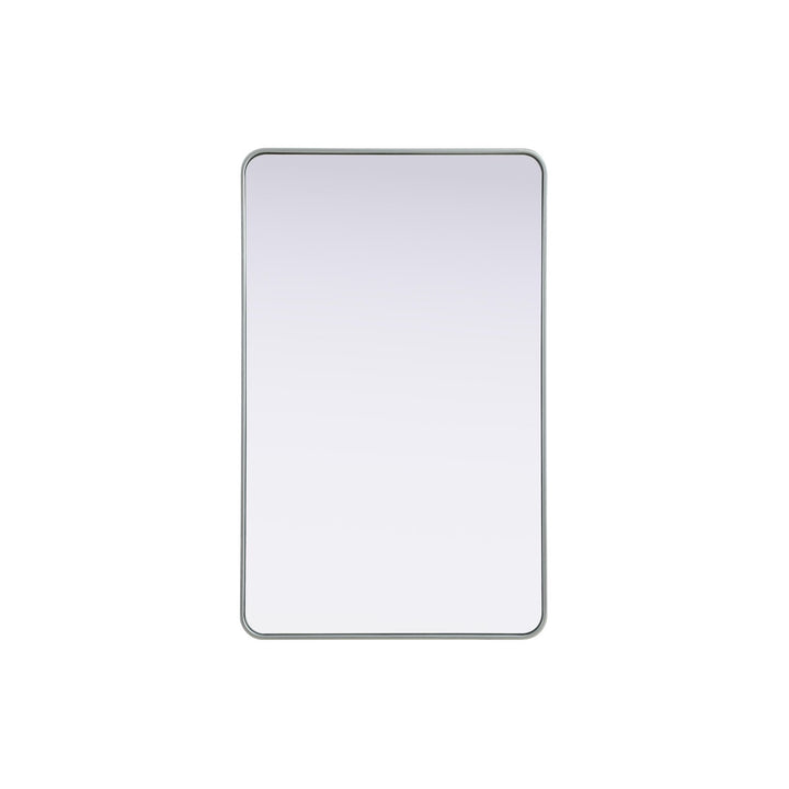 Contour Metal Rectangle Mirror 30X48 In Silver - View 3 - Joshua Marshal