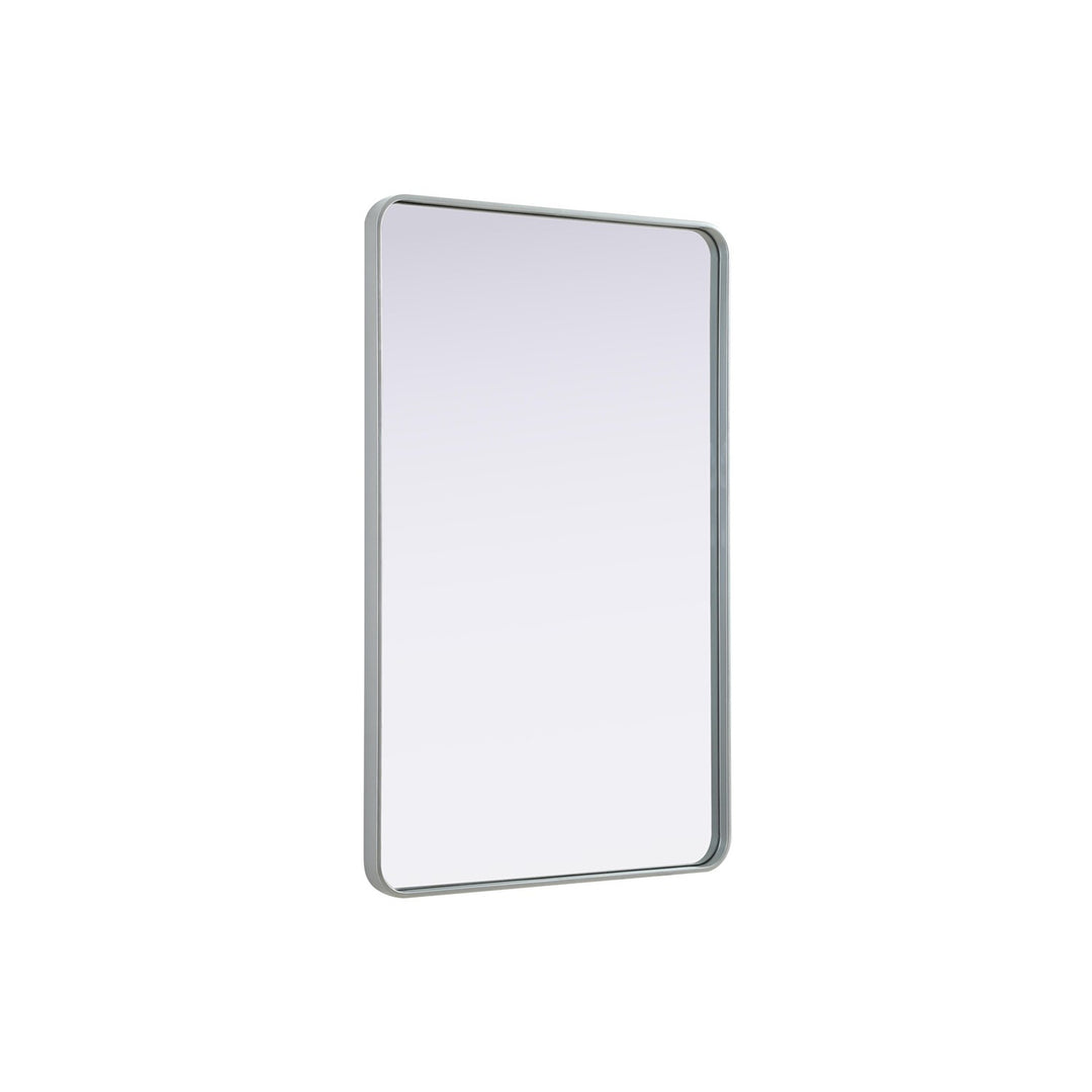 Contour Metal Rectangle Mirror 30X48 In Silver - View 4 - Joshua Marshal