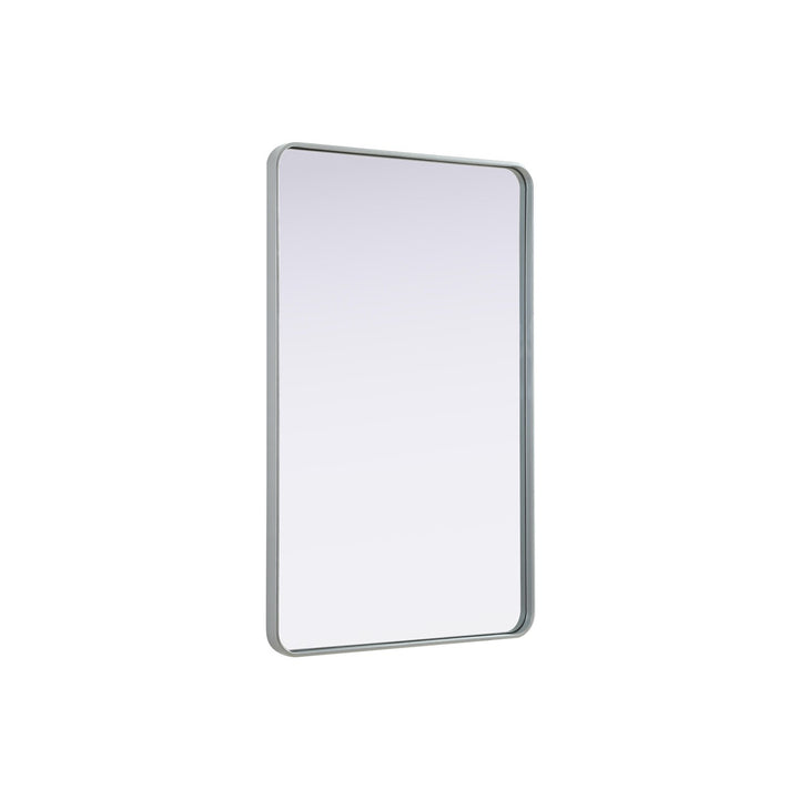 Contour Metal Rectangle Mirror 30X48 In Silver - View 4 - Joshua Marshal