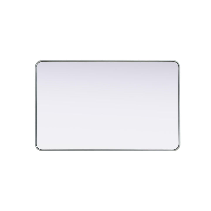 Contour Metal Rectangle Mirror 30X48 In Silver - View 5 - Joshua Marshal