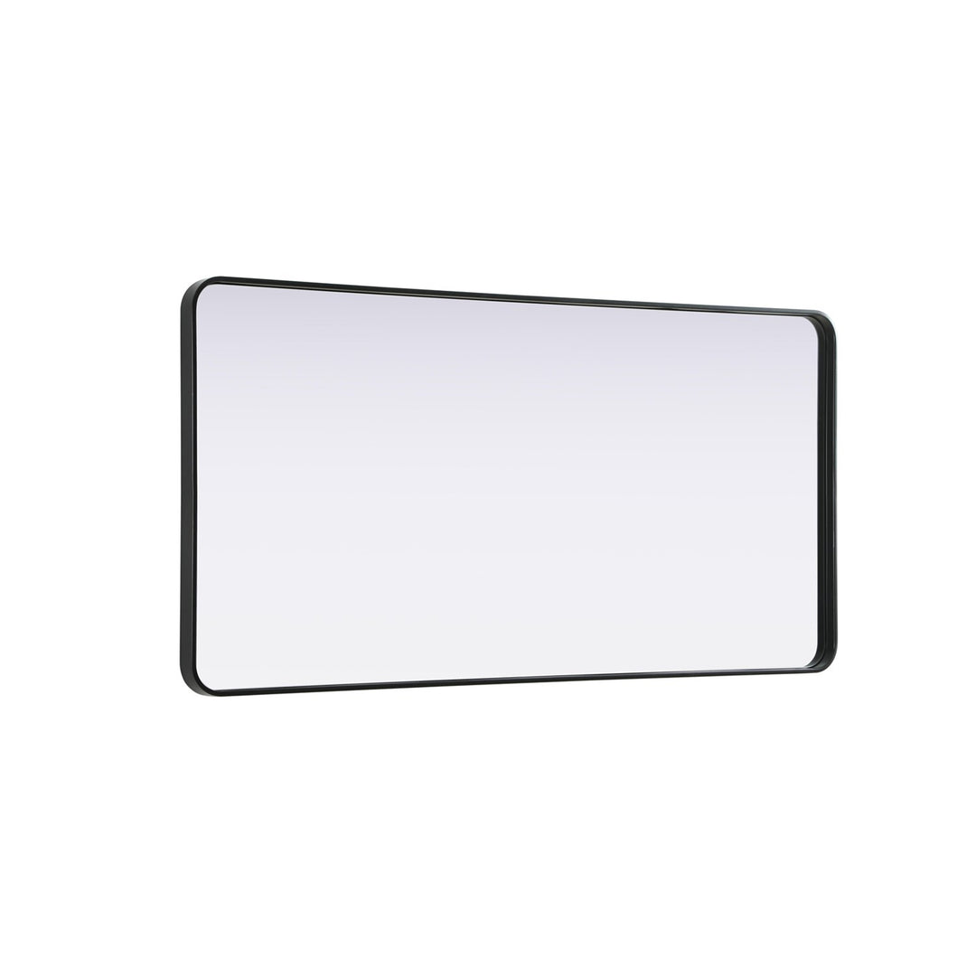 Contour Metal Rectangle Mirror 30X60 In Black - View 5 - Joshua Marshal