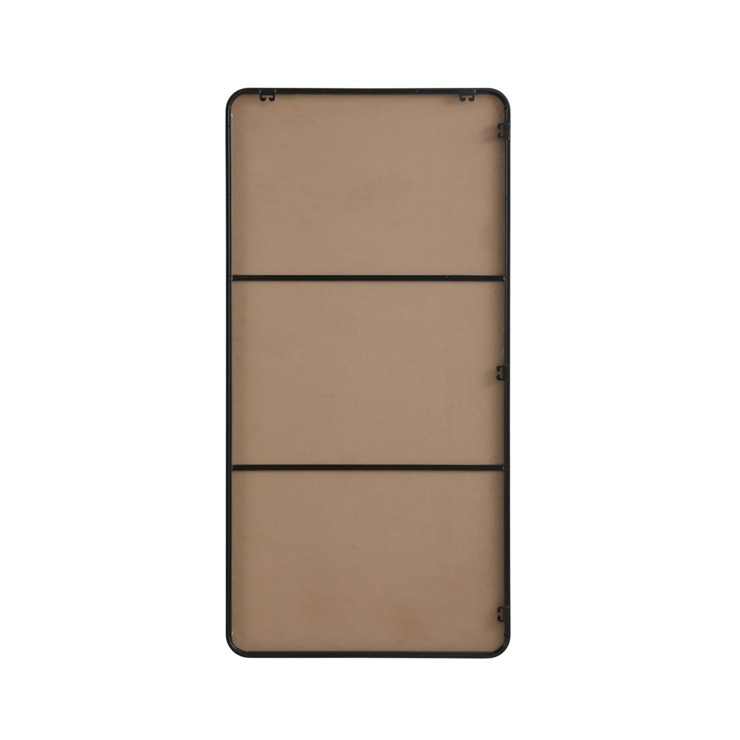 Contour Metal Rectangle Mirror 30X60 In Black - View 6 - Joshua Marshal