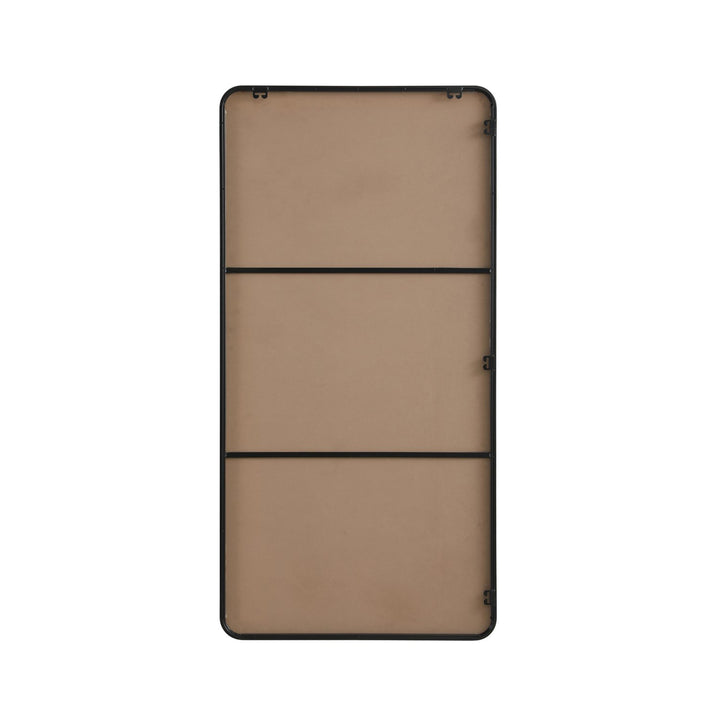 Contour Metal Rectangle Mirror 30X60 In Black - View 6 - Joshua Marshal