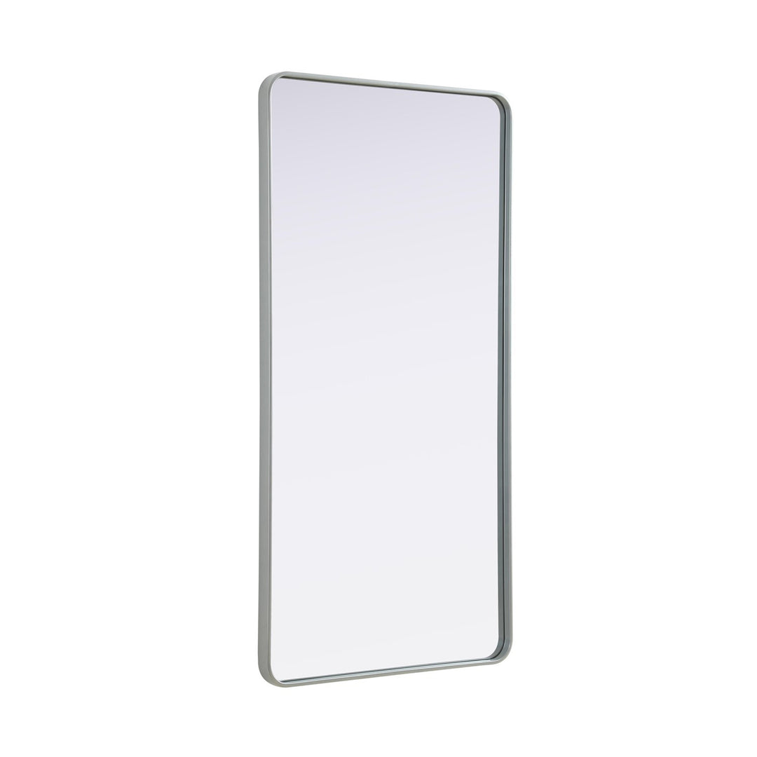 Contour Metal Rectangle Mirror 30X60 In Silver - View 4 - Joshua Marshal