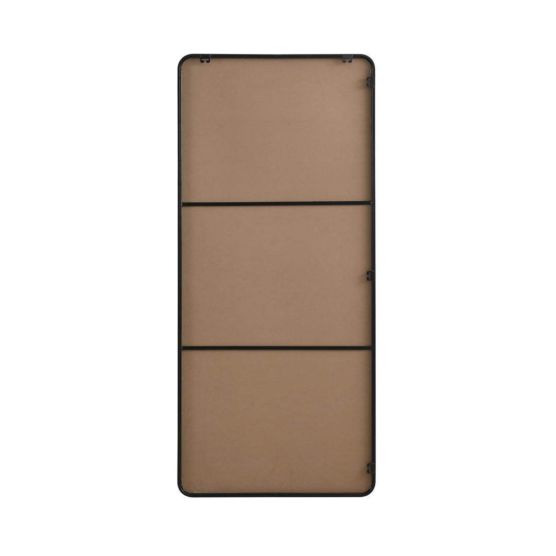 Contour Metal Rectangle Mirror 32X72 In Black - View 6 - Joshua Marshal