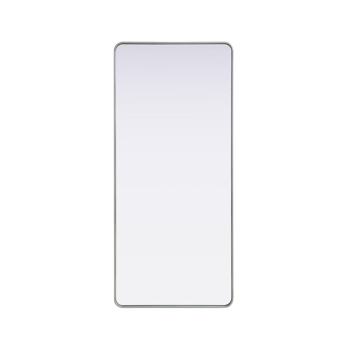 Contour Metal Rectangle Mirror 32X72 In Silver - View 3 - Joshua Marshal
