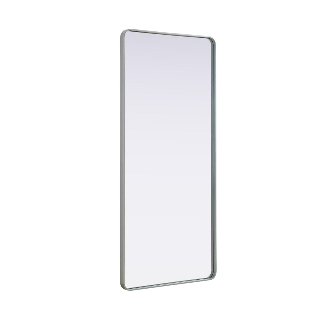 Contour Metal Rectangle Mirror 32X72 In Silver - View 4 - Joshua Marshal