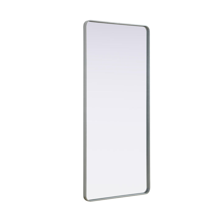 Contour Metal Rectangle Mirror 32X72 In Silver - View 4 - Joshua Marshal