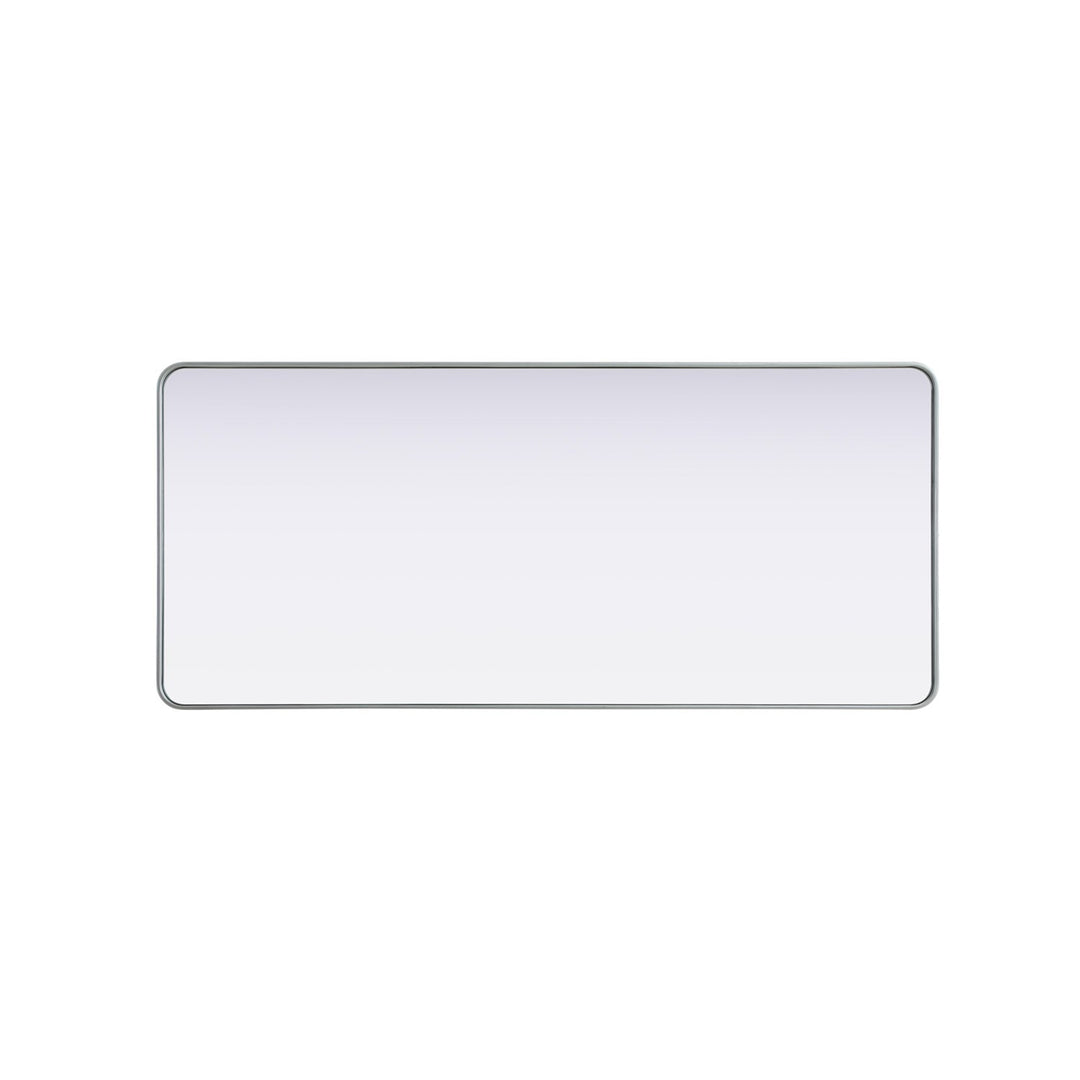 Contour Metal Rectangle Mirror 32X72 In Silver - View 5 - Joshua Marshal
