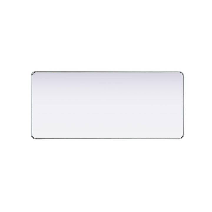 Contour Metal Rectangle Mirror 32X72 In Silver - View 5 - Joshua Marshal