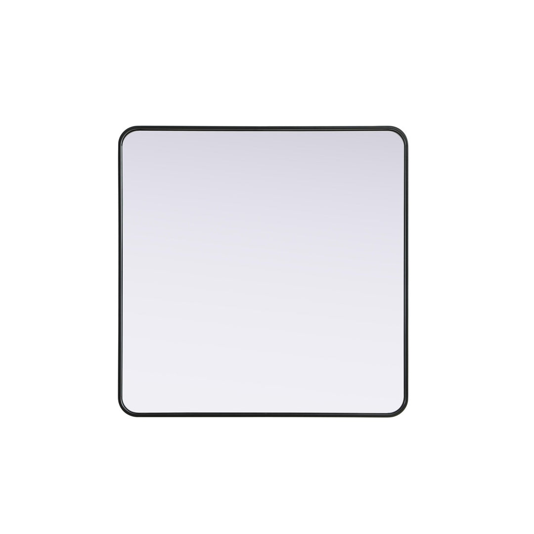 Contour Metal Rectangle Mirror 36X36 In Black - View 3 - Joshua Marshal