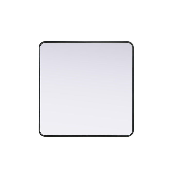 Contour Metal Rectangle Mirror 36X36 In Black - View 3 - Joshua Marshal