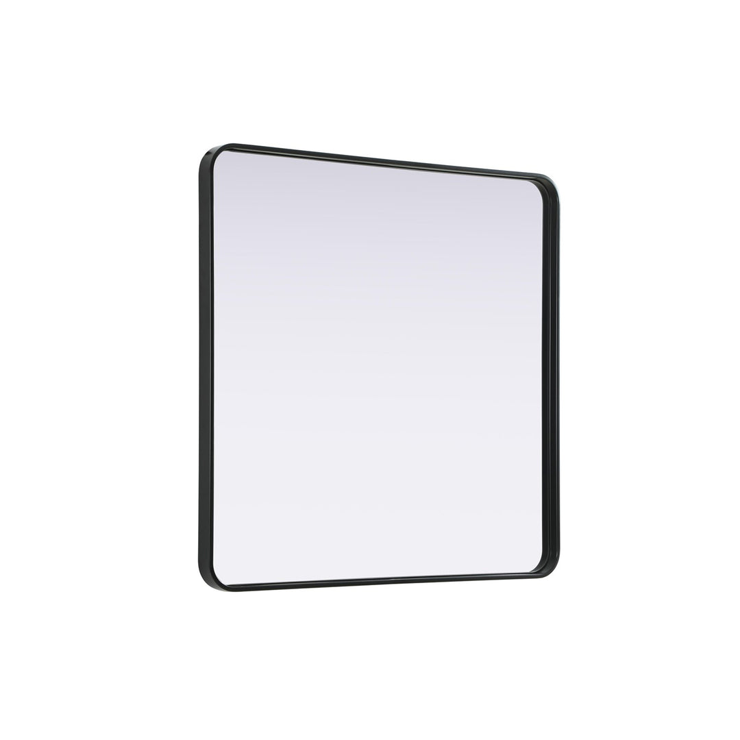 Contour Metal Rectangle Mirror 36X36 In Black - View 4 - Joshua Marshal
