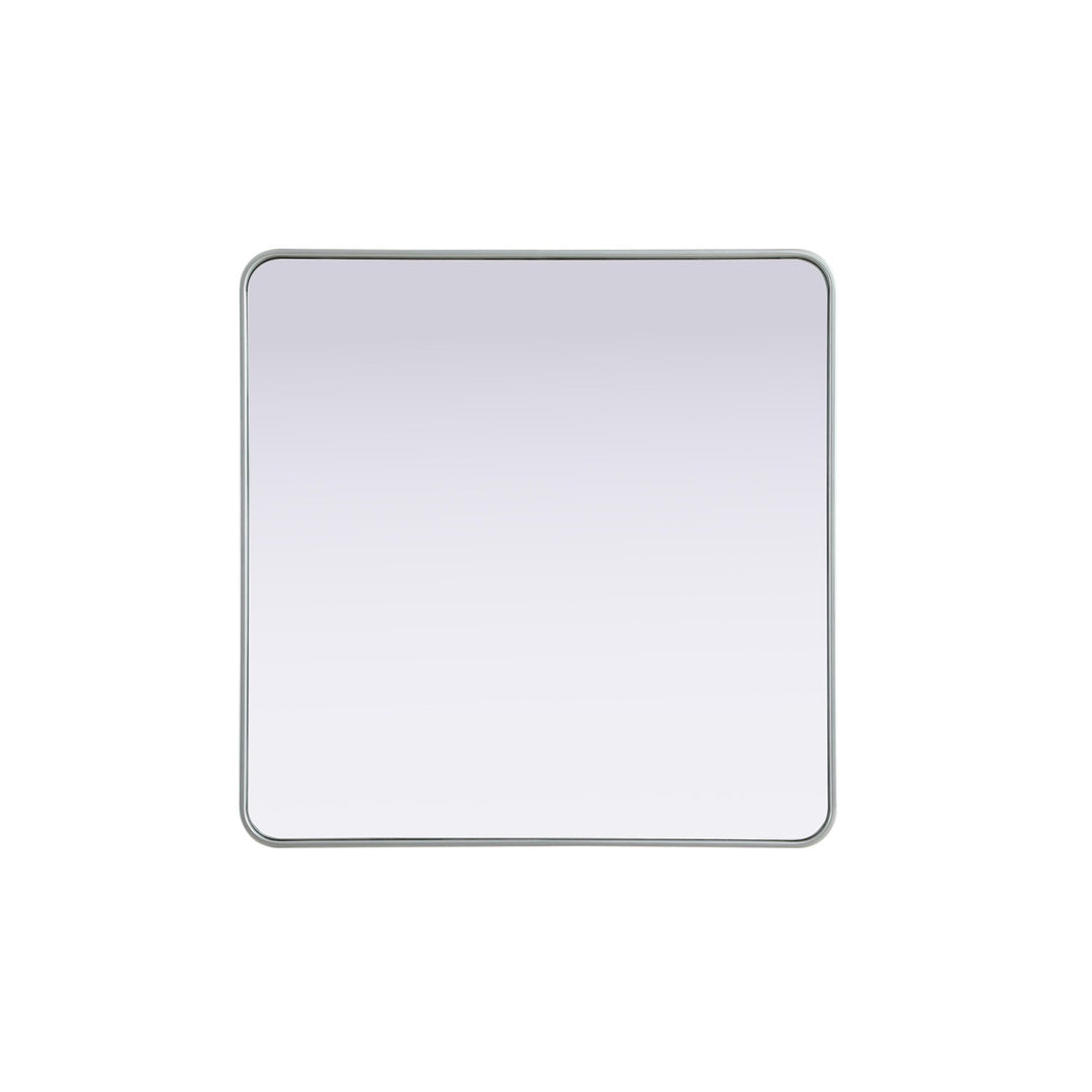 Contour Metal Rectangle Mirror 36X36 In Silver - View 3 - Joshua Marshal