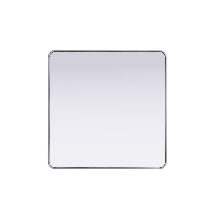 Contour Metal Rectangle Mirror 36X36 In Silver - View 3 - Joshua Marshal