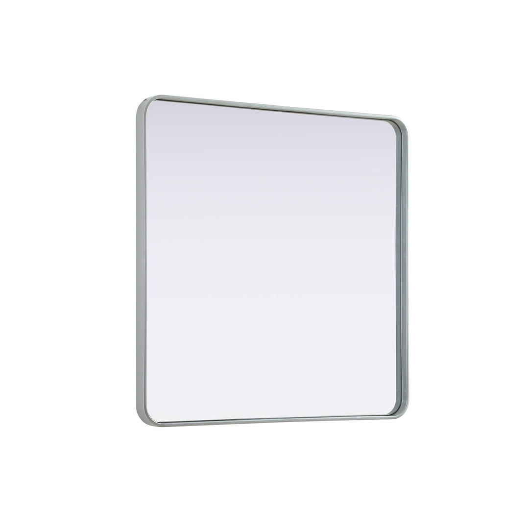 Contour Metal Rectangle Mirror 36X36 In Silver - View 4 - Joshua Marshal