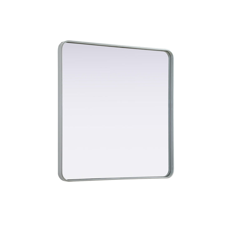 Contour Metal Rectangle Mirror 36X36 In Silver - View 4 - Joshua Marshal