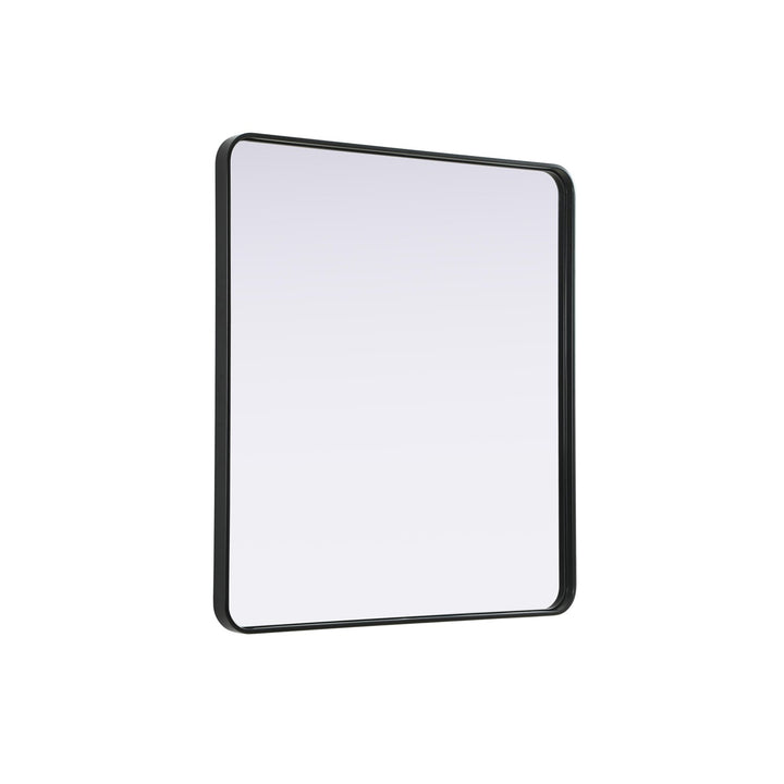 Contour Metal Rectangle Mirror 36X40 In Black - View 4 - Joshua Marshal
