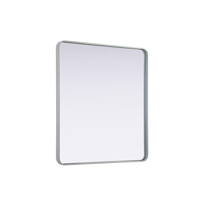 Contour Metal Rectangle Mirror 36X40 In Silver - View 4 - Joshua Marshal