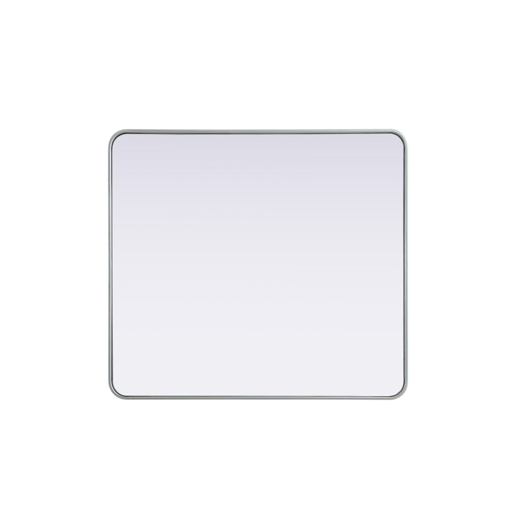 Contour Metal Rectangle Mirror 36X40 In Silver - View 5 - Joshua Marshal