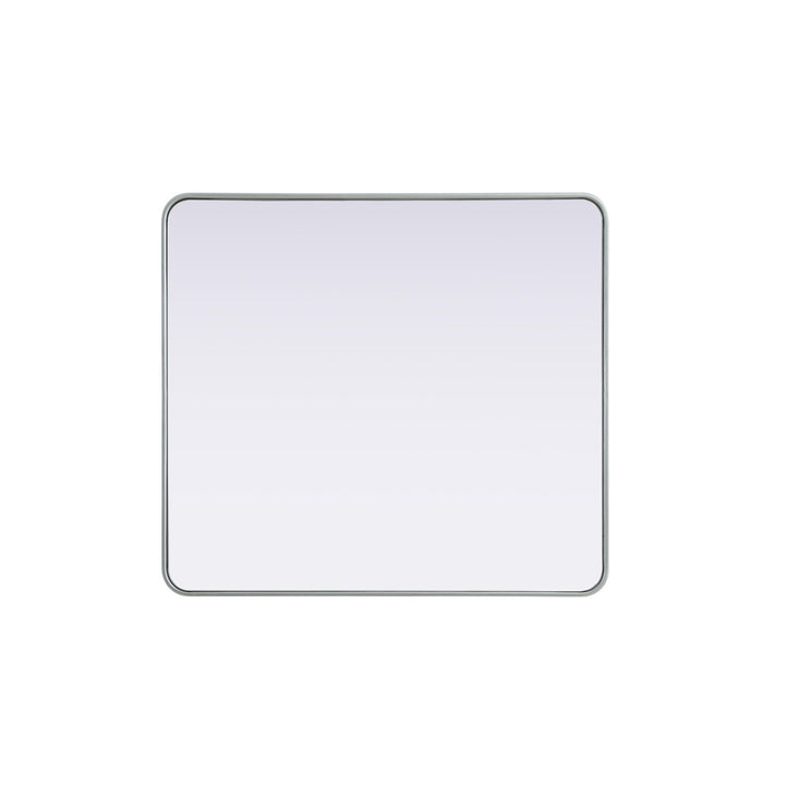 Contour Metal Rectangle Mirror 36X40 In Silver - View 5 - Joshua Marshal