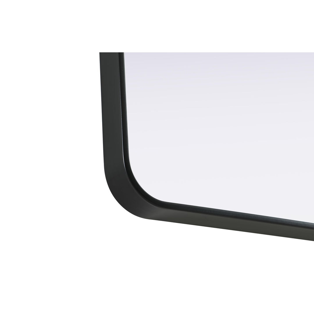 Contour Metal Square Mirror 42X42 In Black - View 5 - Joshua Marshal