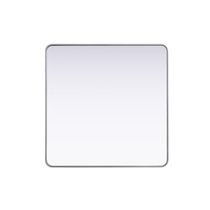 Contour Metal Square Mirror 42X42 In Silver - View 3 - Joshua Marshal