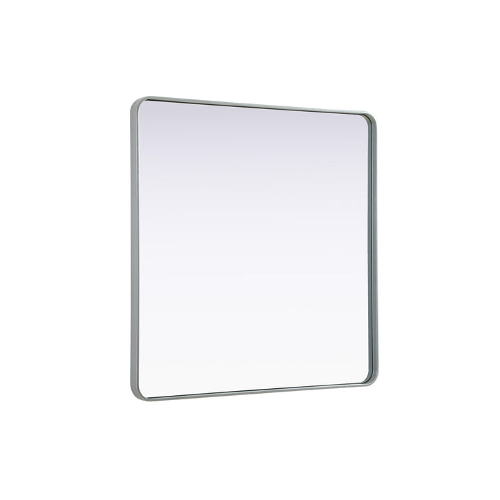 Contour Metal Square Mirror 42X42 In Silver - View 4 - Joshua Marshal