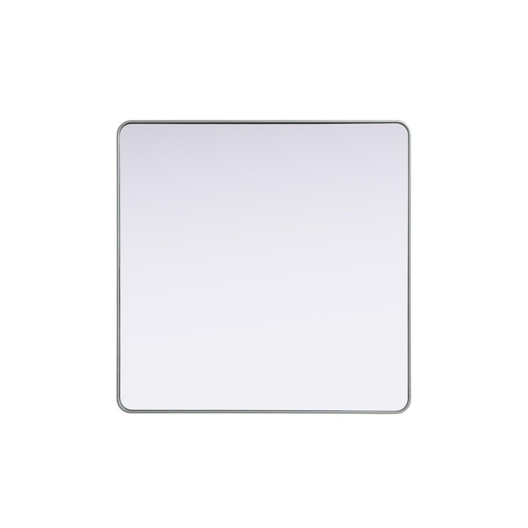 Contour Metal Square Mirror 48X48 In Silver - View 3 - Joshua Marshal