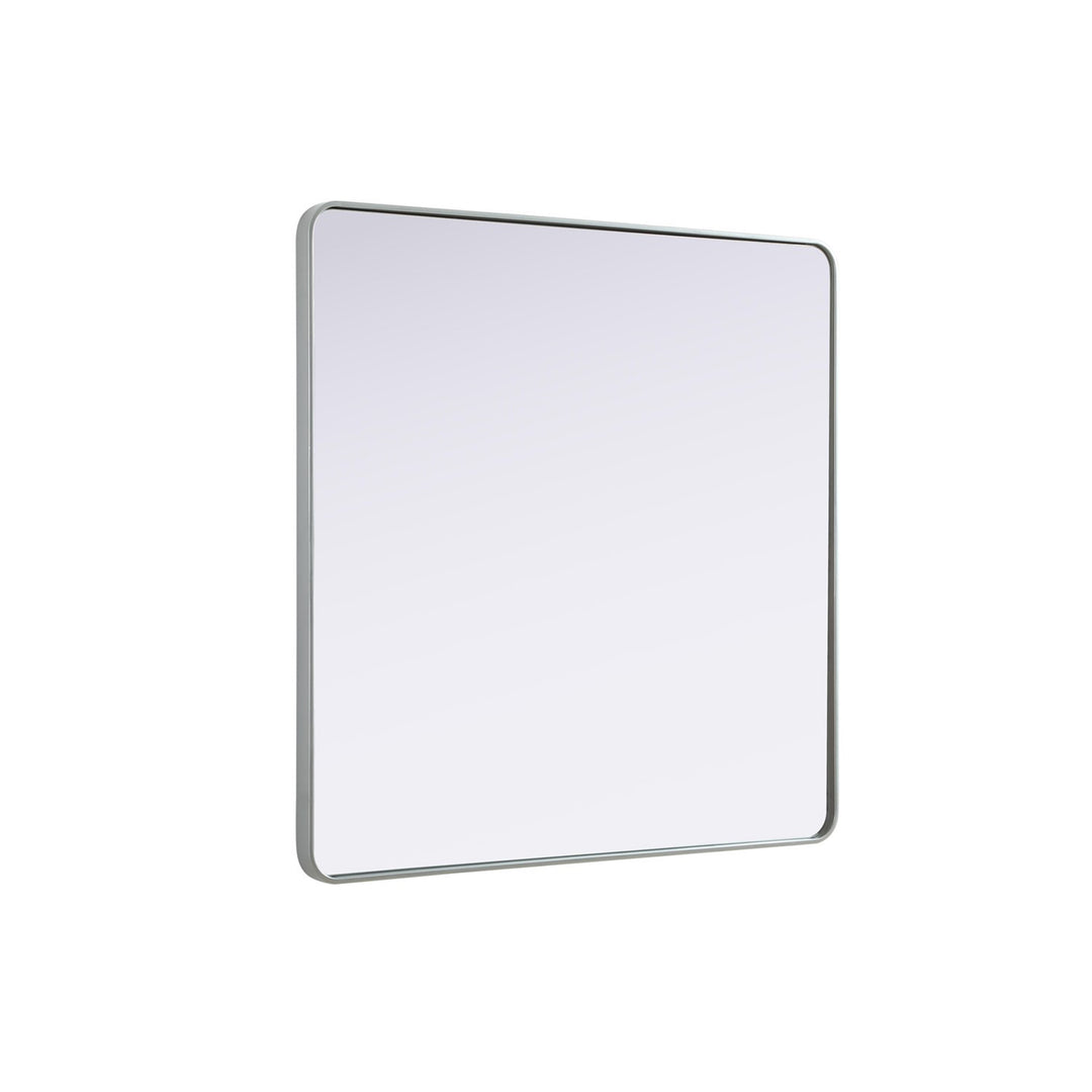 Contour Metal Square Mirror 48X48 In Silver - View 4 - Joshua Marshal