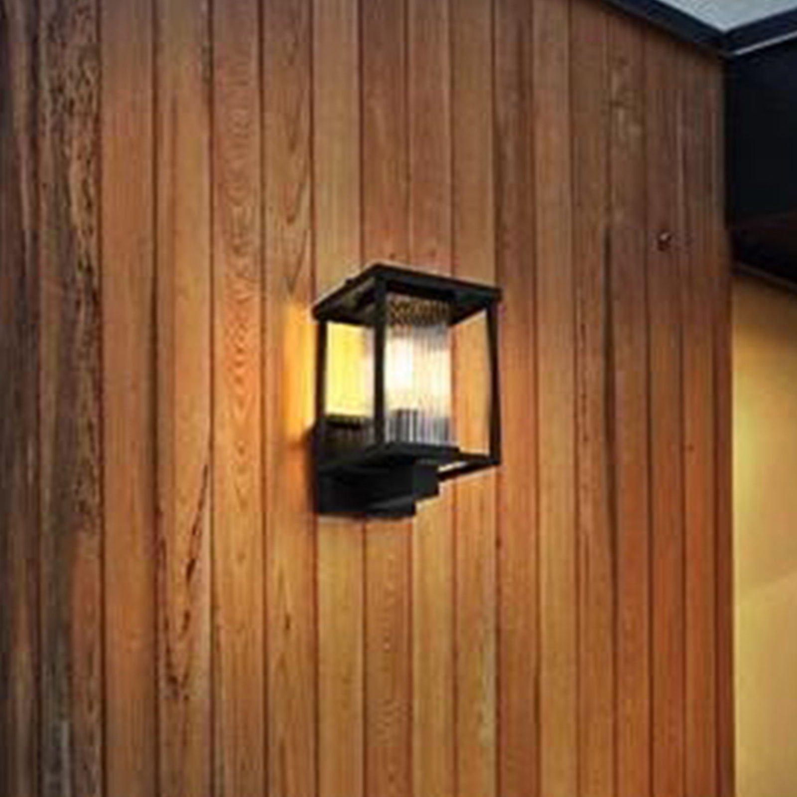 7 Inch Outdoor Wall Sconce in Black Black Finish - LIGHTING by Joshua Marshal