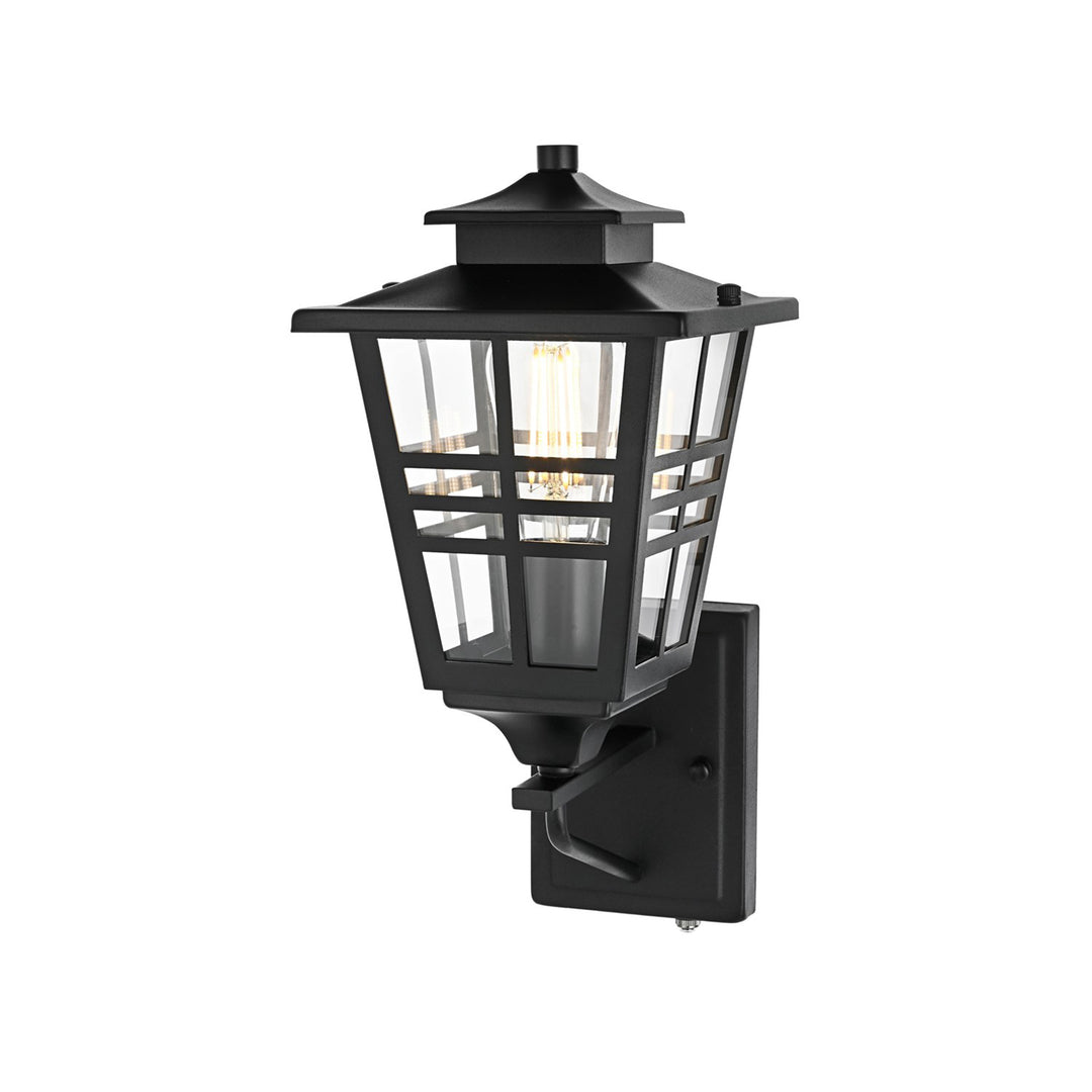 7 Inch Outdoor Wall Sconce in Black - View 3 - Joshua Marshal