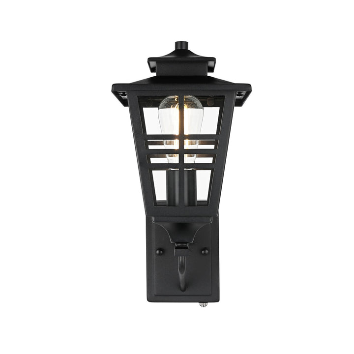 7 Inch Outdoor Wall Sconce in Black - View 4 - Joshua Marshal