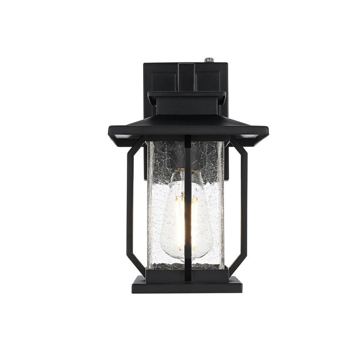 7 Inch Outdoor Wall Sconce in Black - View 3 - Joshua Marshal
