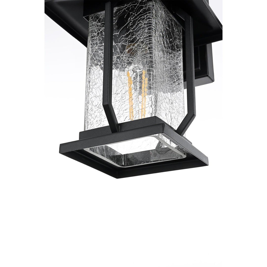 7 Inch Outdoor Wall Sconce in Black - View 5 - Joshua Marshal