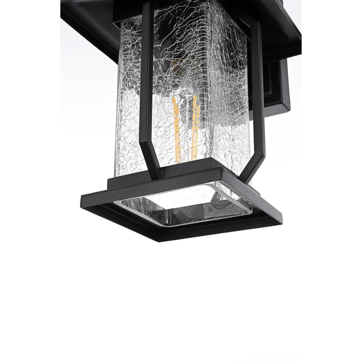 7 Inch Outdoor Wall Sconce in Black - View 5 - Joshua Marshal