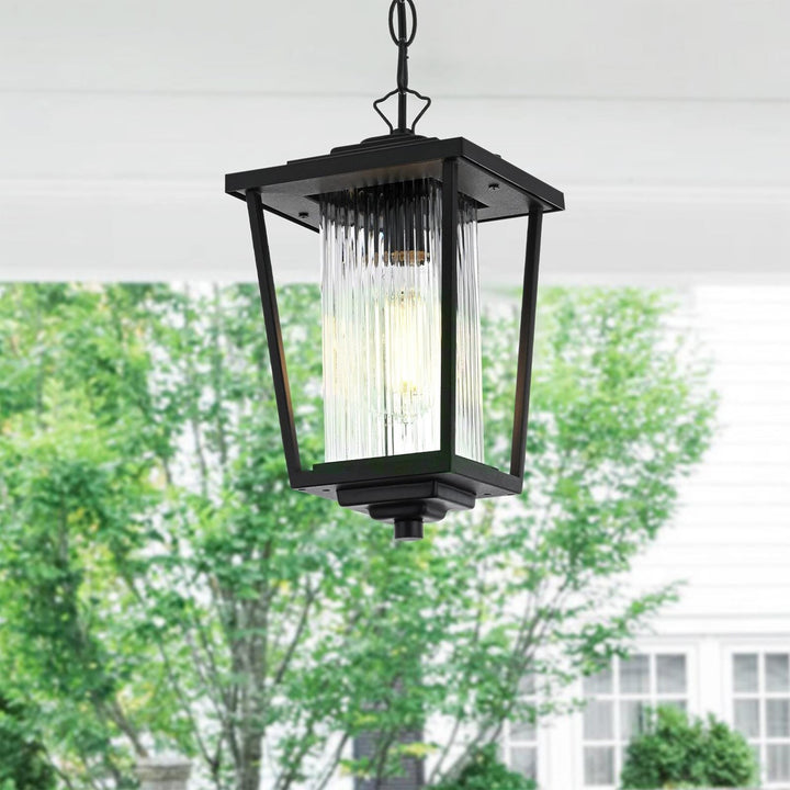 6.5 Inch Outdoor Pendant in Black - View 2 - Joshua Marshal