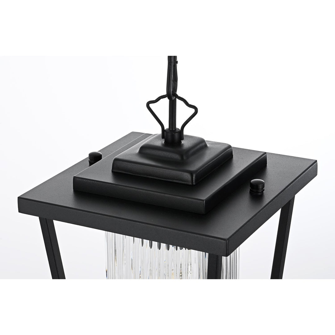 6.5 Inch Outdoor Pendant in Black - View 5 - Joshua Marshal