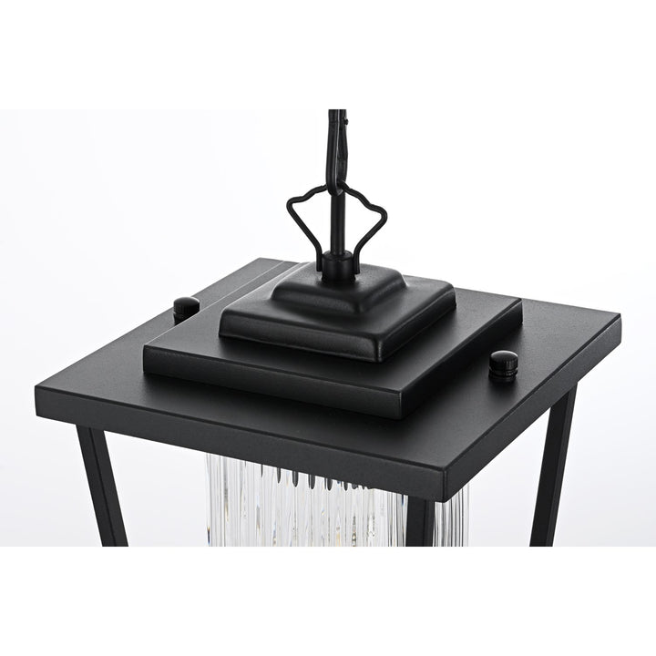 6.5 Inch Outdoor Pendant in Black - View 5 - Joshua Marshal