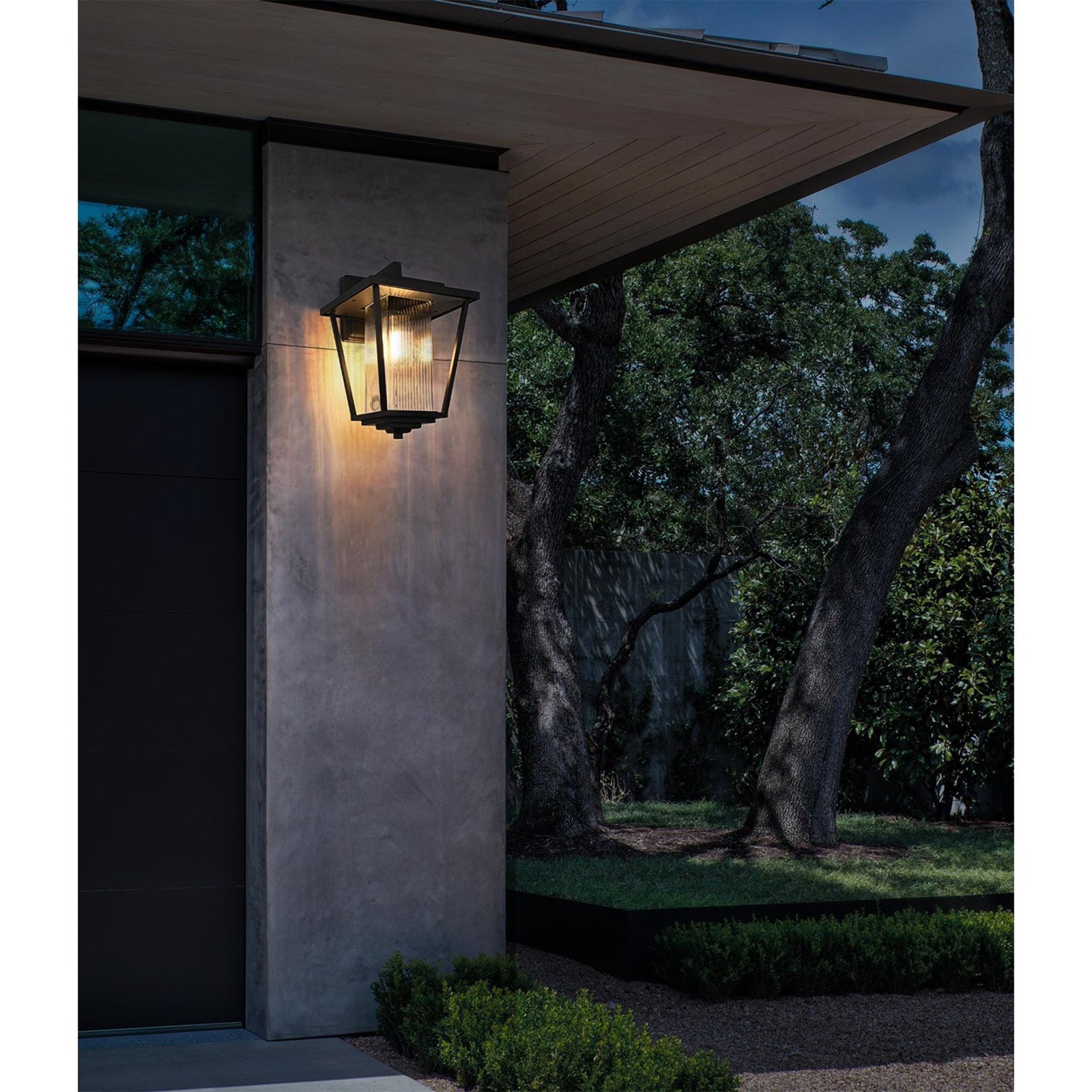 10 Inch Outdoor Wall Sconce in Black - View 2 - Joshua Marshal
