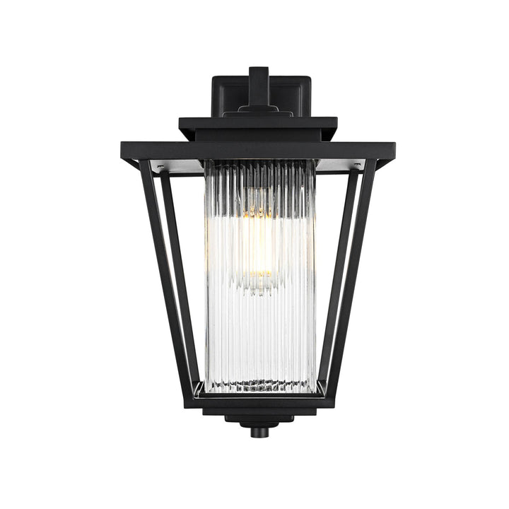 10 Inch Outdoor Wall Sconce in Black - View 3 - Joshua Marshal