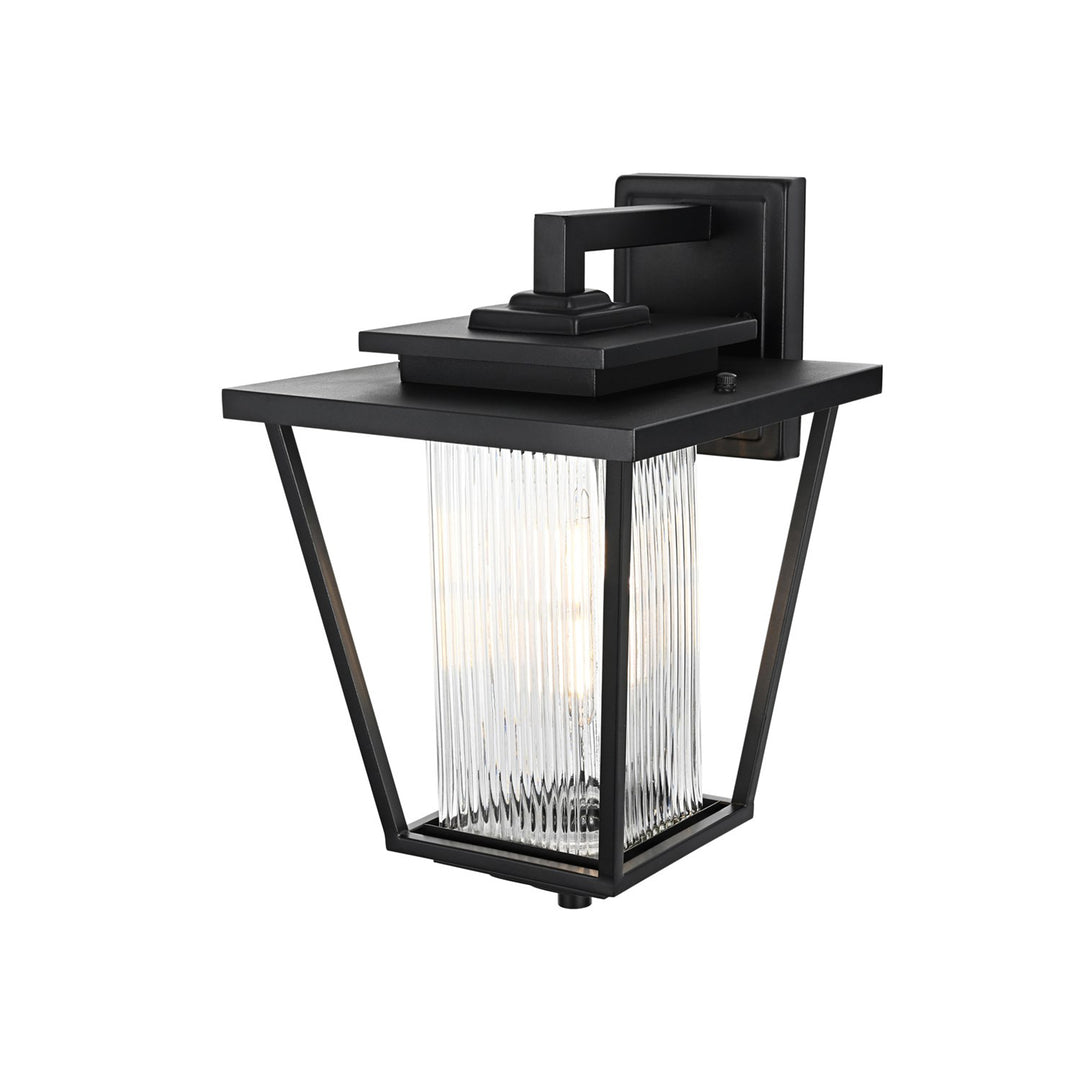 10 Inch Outdoor Wall Sconce in Black - View 4 - Joshua Marshal