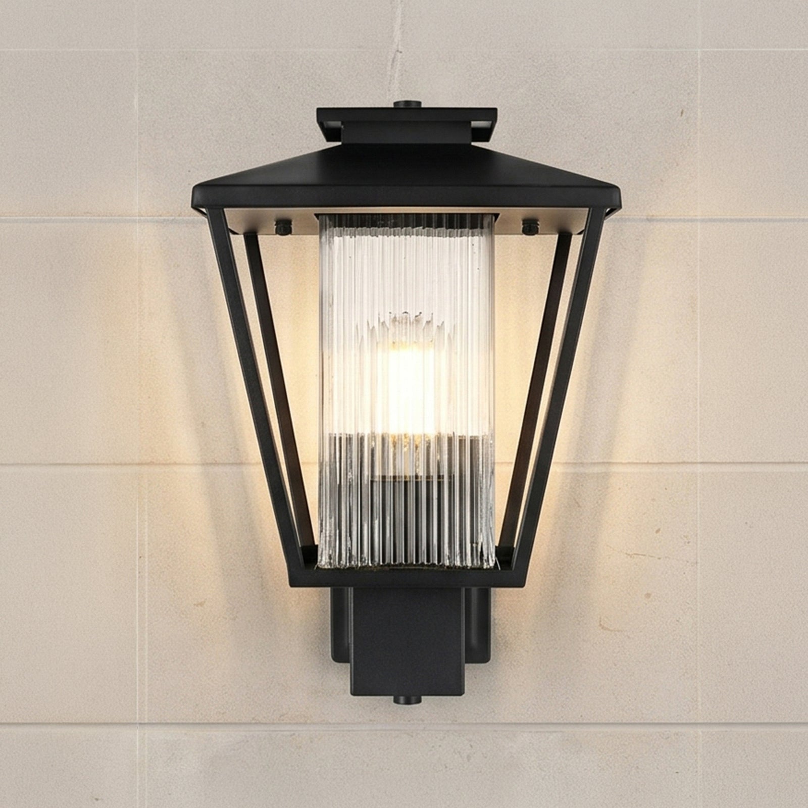 10 Inch Outdoor Wall Sconce in Black Black Finish - LIGHTING by Joshua Marshal