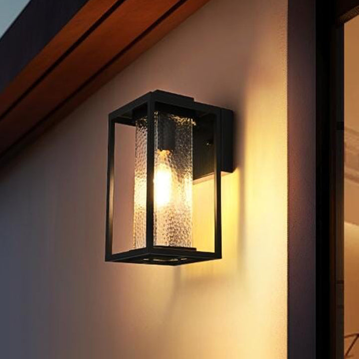 6 Inch Outdoor Wall Sconce in Black Black Finish - LIGHTING by Joshua Marshal