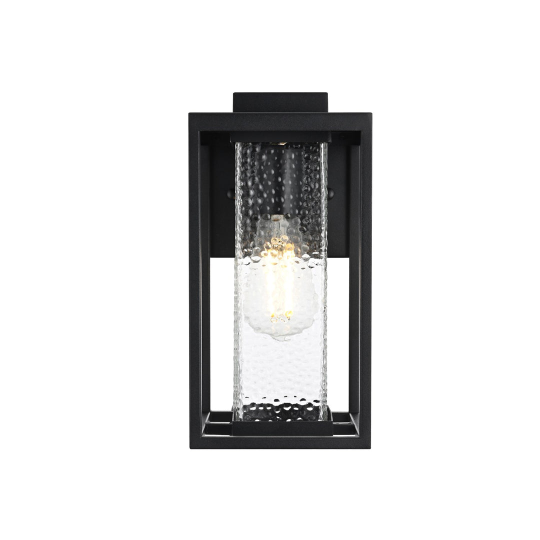 6 Inch Outdoor Wall Sconce in Black - View 3 - Joshua Marshal