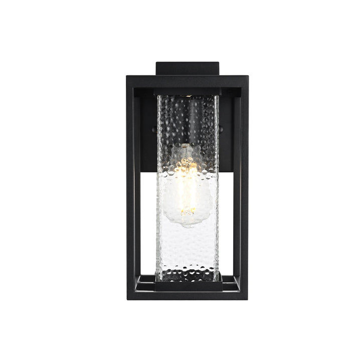 6 Inch Outdoor Wall Sconce in Black - View 3 - Joshua Marshal