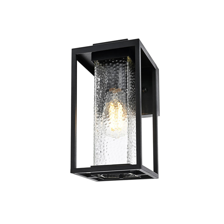 6 Inch Outdoor Wall Sconce in Black - View 4 - Joshua Marshal
