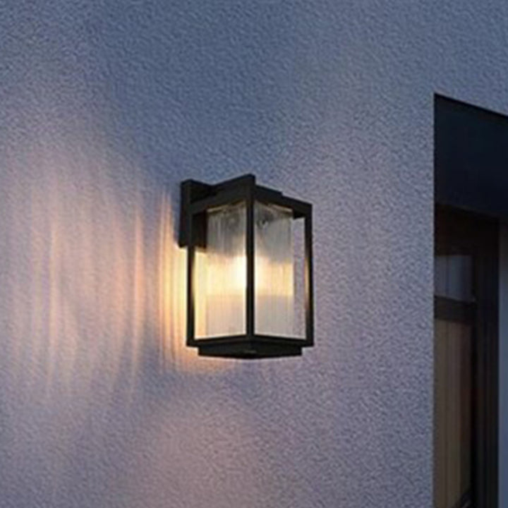 6 Inch Outdoor Wall Sconce in Black Black Finish - LIGHTING by Joshua Marshal