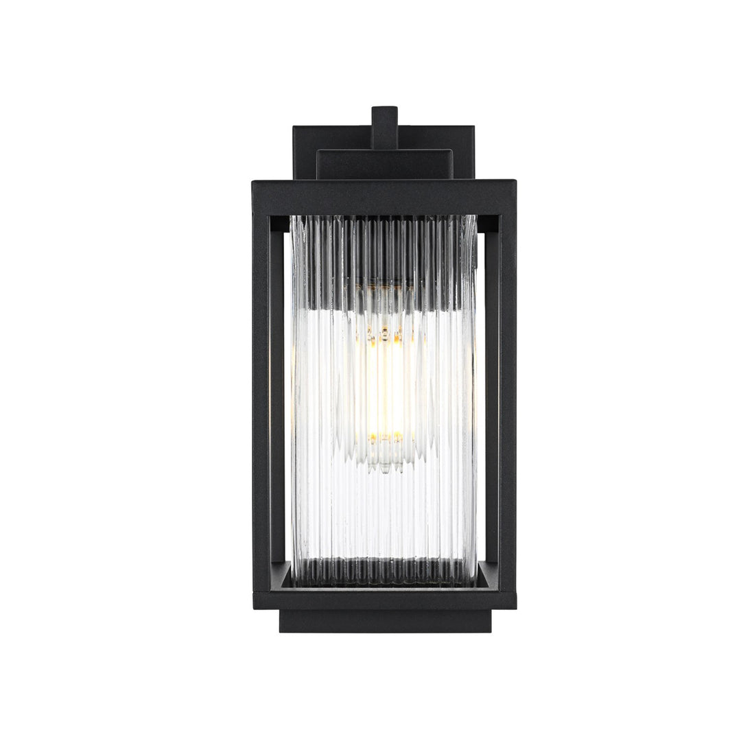 6 Inch Outdoor Wall Sconce in Black - View 3 - Joshua Marshal