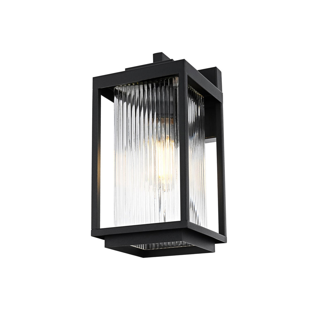 6 Inch Outdoor Wall Sconce in Black - View 4 - Joshua Marshal